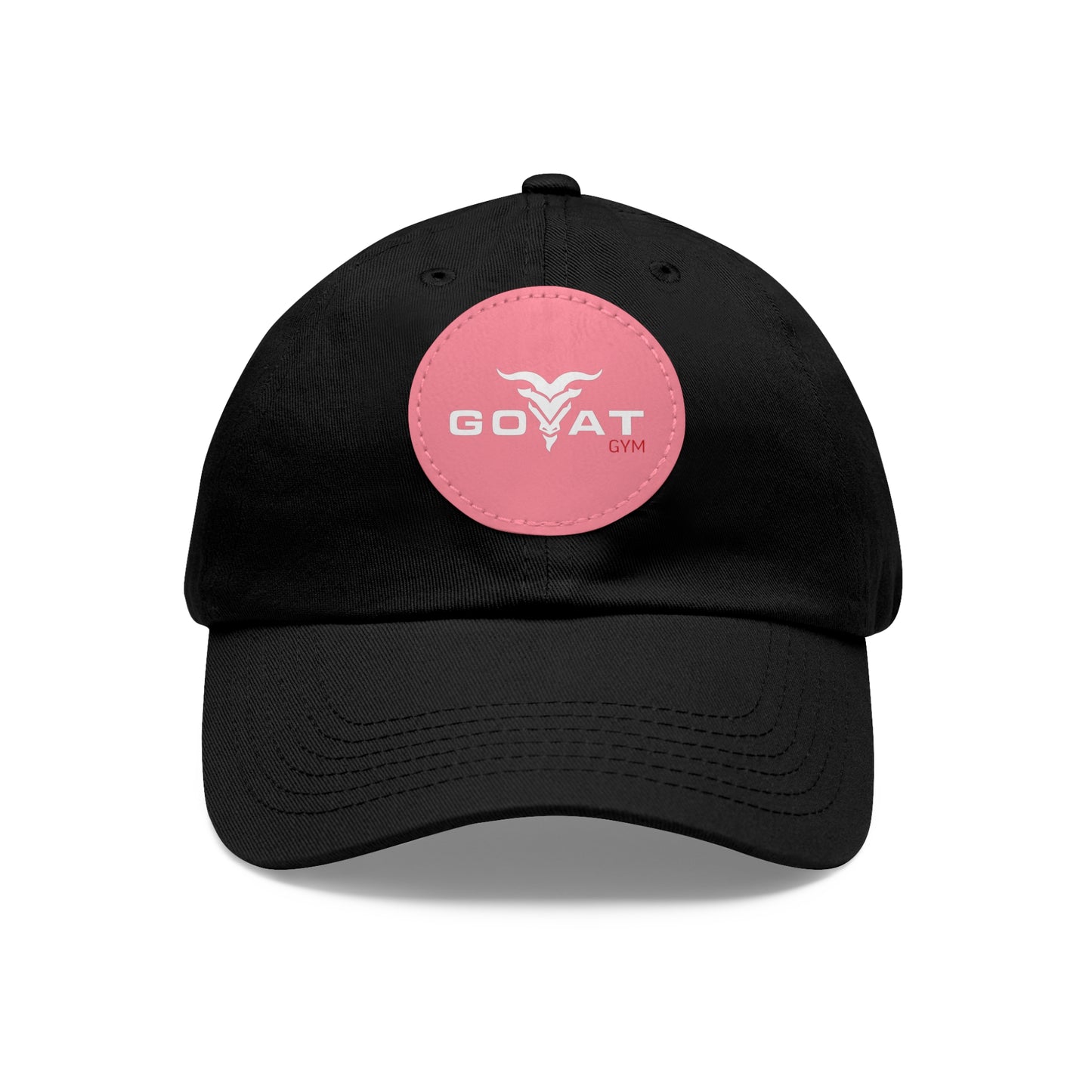 GOAT GYM Dad Hat with Leather Patch (Round)
