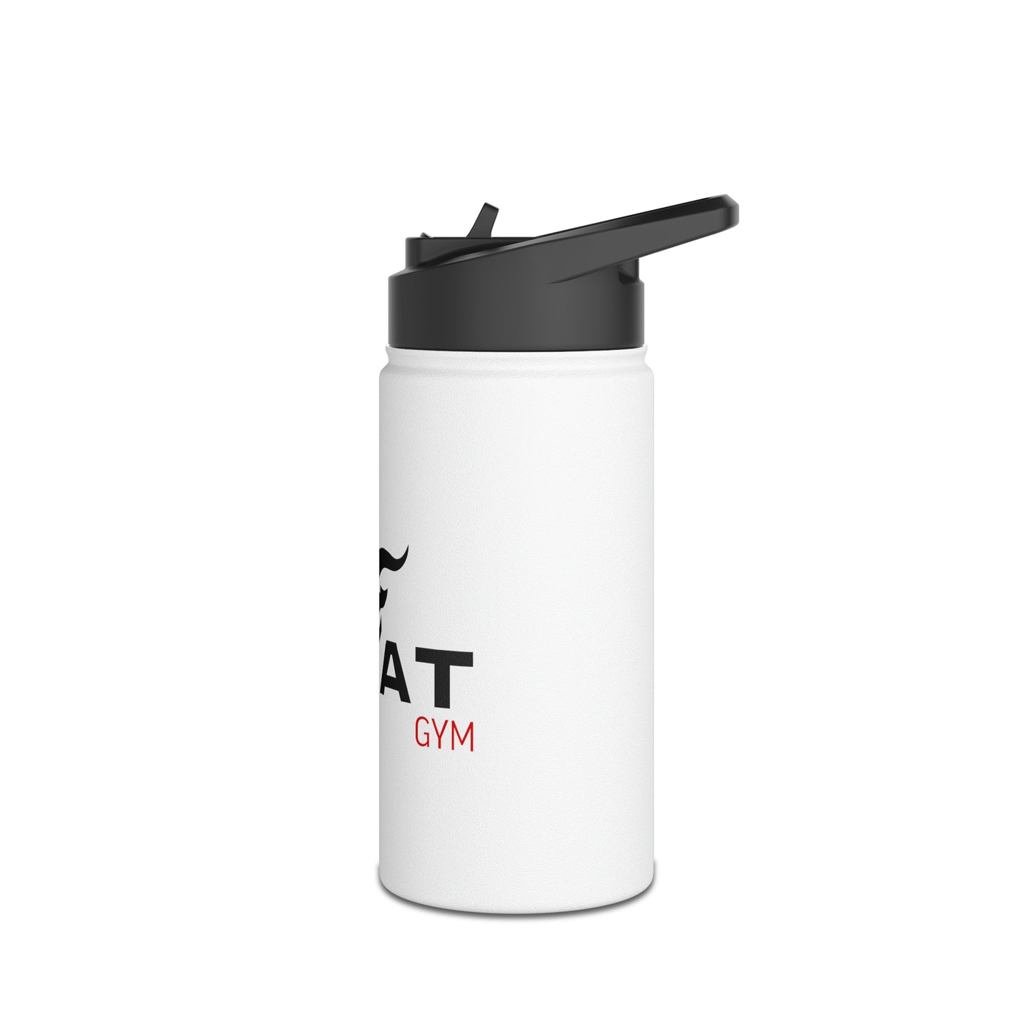 GOAT GYM Stainless Steel Water Bottle, Standard Lid