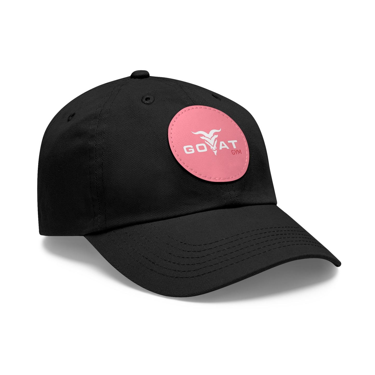 GOAT GYM Dad Hat with Leather Patch (Round)