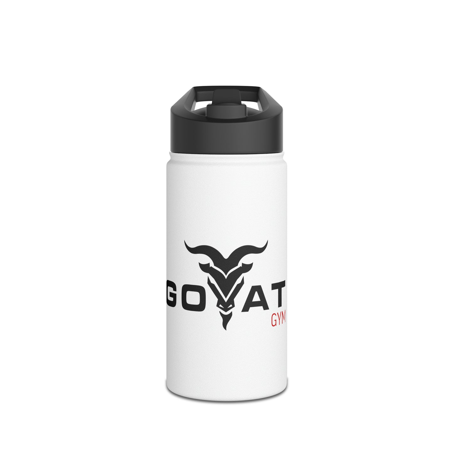 GOAT GYM Stainless Steel Water Bottle, Standard Lid