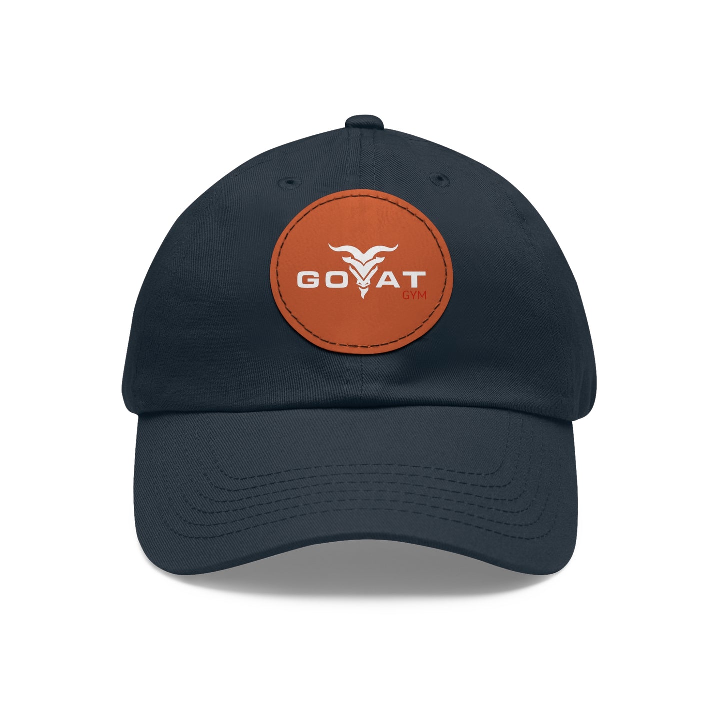 GOAT GYM Dad Hat with Leather Patch (Round)