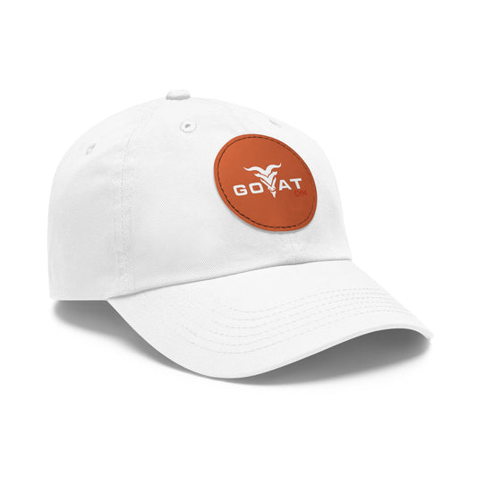 GOAT GYM Dad Hat with Leather Patch (Round)